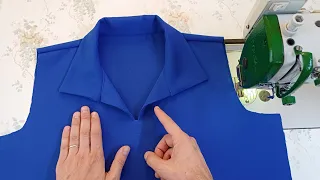 Nobody tells you that sewing the neck this way is easier than you think