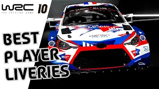 The Best WRC 10 Custom Liveries Created by Players using the New in-game Livery Editor.