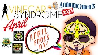 😱Vinegar Syndrome April (fool's) Announcements 2023 LIVE Party!🤑