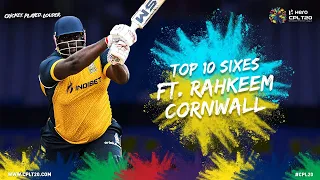 RAHKEEM CORNWALL TOP 10 SIXES  | #CPL20 #CricketPlayedLouder #Top10 #RahkeemCornwall