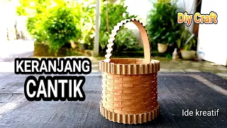 Ide kreatif...Cara membuat keranjang cantik dari kardus bekas