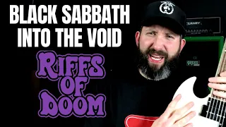 RIFFS OF DOOM: Black Sabbath Into The Void - Guitar Demo with TAB