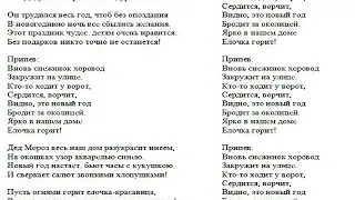 Самодельное караоке. Песня - Новый год у ворот. Исполнитель - студия "Родники".