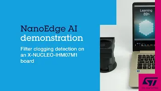 AI on STM32: Filter clogging detection on an X-NUCLEO-IHM07M1board with NanoEdge AI Studio