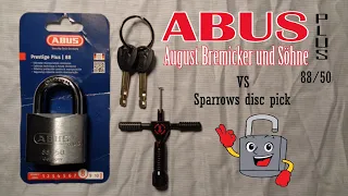 #392 Abus Plus 88/50 Picked and disassembled