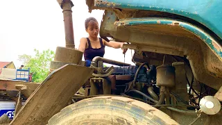 Recover a lost truck to use a buffalo to pull a heavy truck