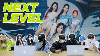 에스파 'NEXT LEVEL' 뮤비를 보는 남녀 댄서의 반응 차이 | aespa ‘NEXT LEVEL' MV REACTION