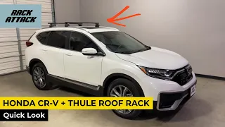 2017-2021 Honda CR-V with Thule Rapid Podium SquareBar Evo Roof Rack Crossbars