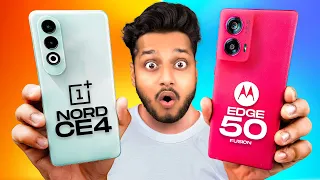 Moto Edge 50 Fusion VS OnePlus NORD CE 4 : Best Smartphone Under ₹25000