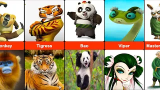 Kung Fu Panda Characters in Real Life and As Humans (Comparison)