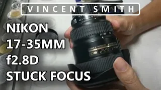 Nikon 17-35mm f2.8d Stuck Zoom Repair