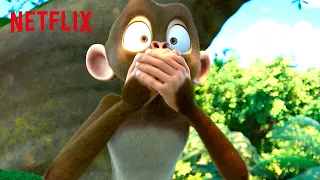 Monkey Talks for the First Time 🙊 Jungle Beat: The Movie | Netflix After School