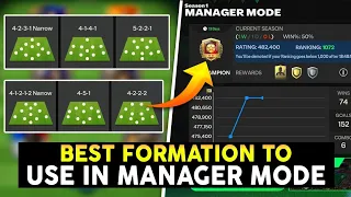 BEST FORMATION TO USE IN MANAGER MODE? WHICH PLAYERS TO BUY FOR YOUR MANAGER MODE TEAM ⁉️