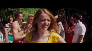 La La Land (2016) Spring pool party scene with Emma Stone, Ryan Gosling and D. A. Wallach "I Ran"