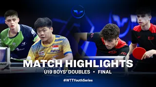 T. Poret/Quek I. vs M. Pantoja/D. Berzosa | U19 BD Final | WTT Youth Star Contender Lima 2023