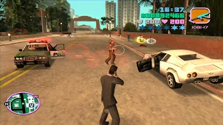 GTA Vice City Tommy Vercetti Cop Battle + Six Star Escape