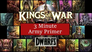 3 minute army primer - Dwarfs