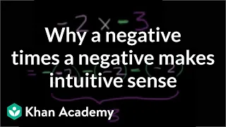 Why a negative times a negative makes intuitive sense | Pre-Algebra | Khan Academy