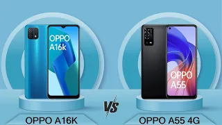 OPPO A16K Vs OPPO A55 4G | OPPO A55 4G Vs OPPO A16K - Full Comparison [Full Specifications]