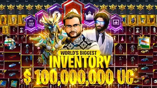 World’S Biggest PUBG Moblie Inventory Video | $ 100,000,000 UC | Video By Nsg Harsh