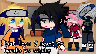 Past Team 7 react to naruto vs sasuke • Full battle • #Best fight •