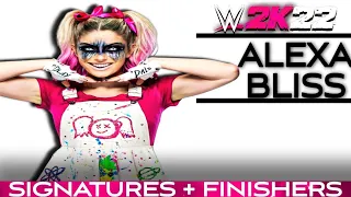 Alexa Bliss Signatures + Finishers (WWE 2K22)