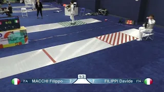 2023 145 T64 29 M F Individual Shanghai CHN GP 8 MACCHI ITA vs FILIPPI ITA