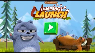 Grizzy and the Lemmings.  Lemmings Launch . Online game.2#