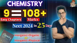 9 Easy Chapters to Score 110+ in Chemistry Neet 2024 | Do or Die Chapters of Chemistry for Neet 2024