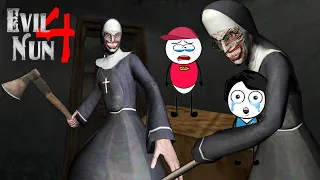 EVIL NUN 4 ?? Scary Granny Nun - Evil Horror House Escape Full Gameplay | Khaleel And Motu Game