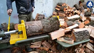 Fastest Biggest Firewood Processing Machine Technology - Wood Log Splitter Processing Inventions