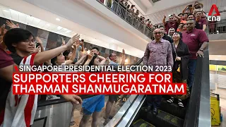 Singapore Presidential Election: Tharman's supporters cheering for him at Taman Jurong