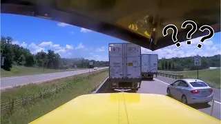 Think twice before getting in front of an 18 wheeler