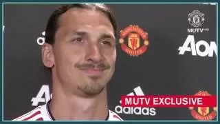 Zlatan Ibrahimovic's first Manchester United interview!