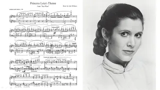 Princess Leia's Theme from Star Wars - piano solo music sheet