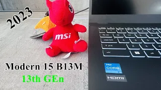 MSI Modern 15 B13M 13th Gen Unboxing | i3/ i5/ i7 | 2023 #review #unboxing