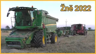 Žně 2022 | Sklizeň Pšenice | 2 kombajny v nasazení - Case AF 9120 + John Deere T670i