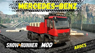 SnowRunner mod - Mercedes-Benz Arocs | Сноураннер мод - Мерседес-Бенц Арокс