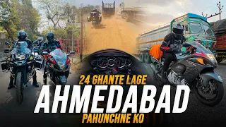 24 GHANTE LAGE AHMEDABAD PAHUNCHNE KO | Ladakh 2024 @ShreeManLegenD @karnuu4545 @patu_38