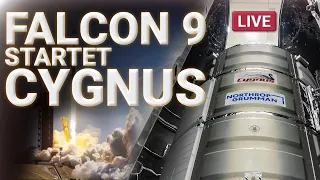 Falcon 9 Startet Cygnus Cargo Kapsel Richtung ISS - Live auf Deutsch kommentiert