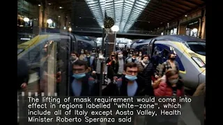 Face masks will no longer be mandatory outdoors from Jun 28: Italy