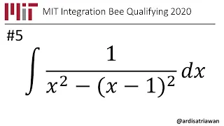 MIT Integration Bee Qualifying 2020 - Problem #5 (Trigonometric Substitution)