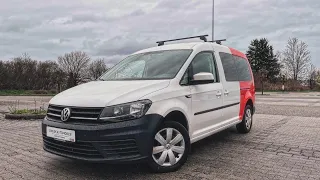 Осмотр Volkswagen Caddy Maxi 2017 2.0 TDI с камерой заднего вида и подогревами сидений пассажирский