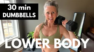 LOWER BODY WORKOUT muscle building dumbbells 30 min L2