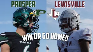 WIN OR GO HOME AND THE DEFENSES SHOWED OUT!!! 🔥🔥 Lewisville vs Prosper | TXHSFB Playoffs