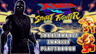 X-Men vs. Street Fighter - Juggernault & Zangief【TAS】