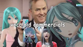 vocaloid commercials but i edited them