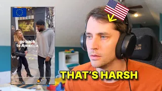 American reacts to why the world hates America TikToks
