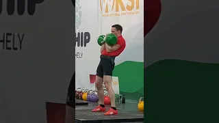 WKSF World Championship 2023 - Double 24 kg Jerk 80 Reps - Bodyweight 74 kg