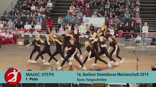 Berliner Streetdance Meisterschaft 2019 MAGIC STEPS 1. Platz Teens Fortgeschritten